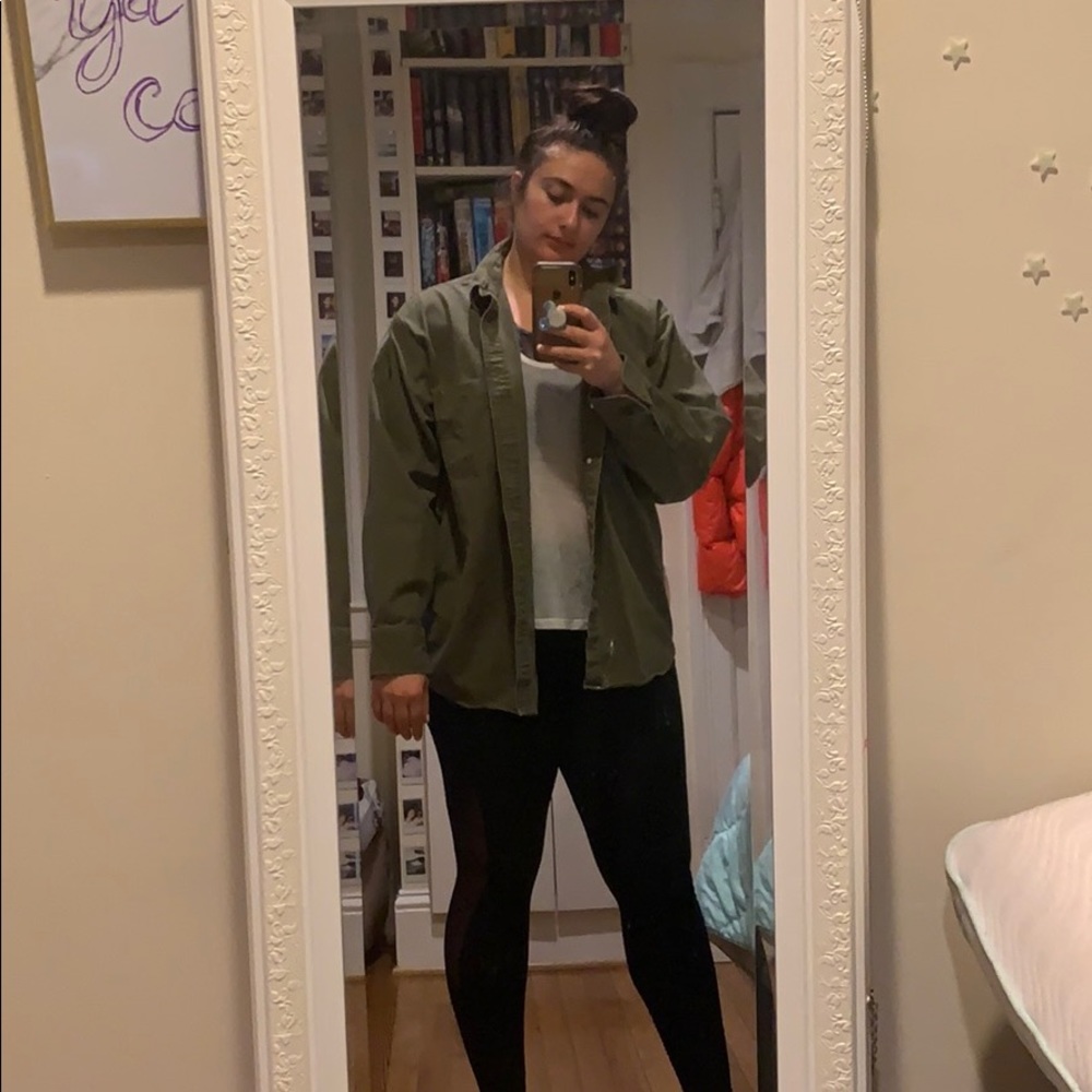 Oversized Olive Army Jacket